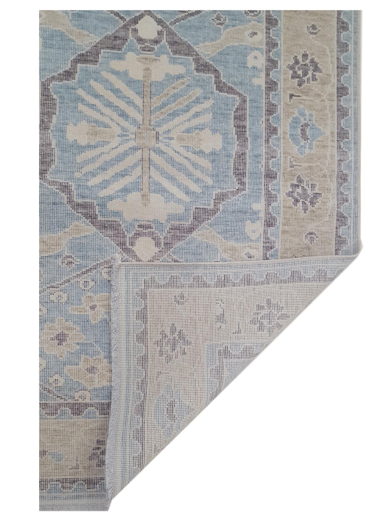 Pacific California 43094 Blue Beige Transitional Hand Finished Rugs