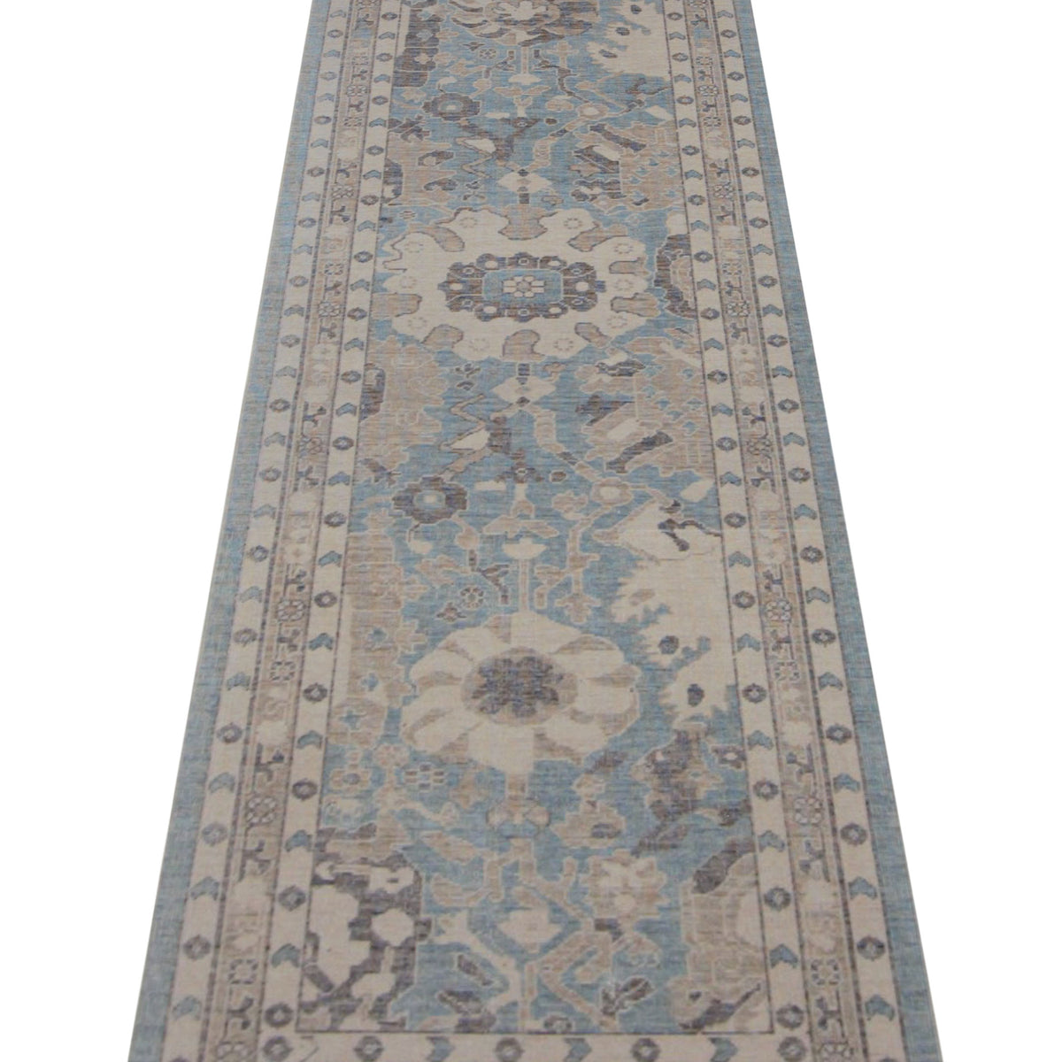 Pacific California 43095 Blue Beige Transitional Hand Finished Rugs