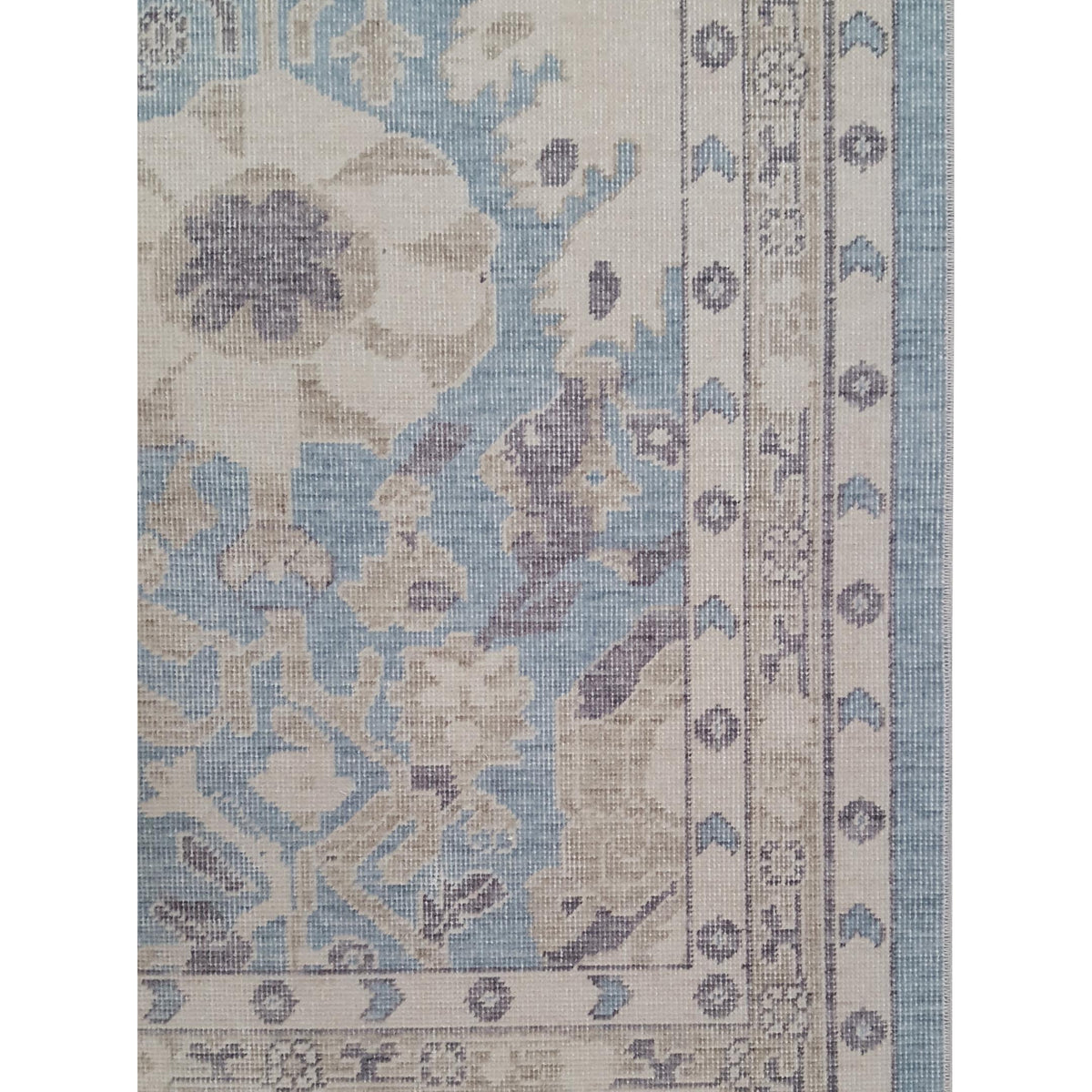 Pacific California 43095 Blue Beige Transitional Hand Finished Rugs
