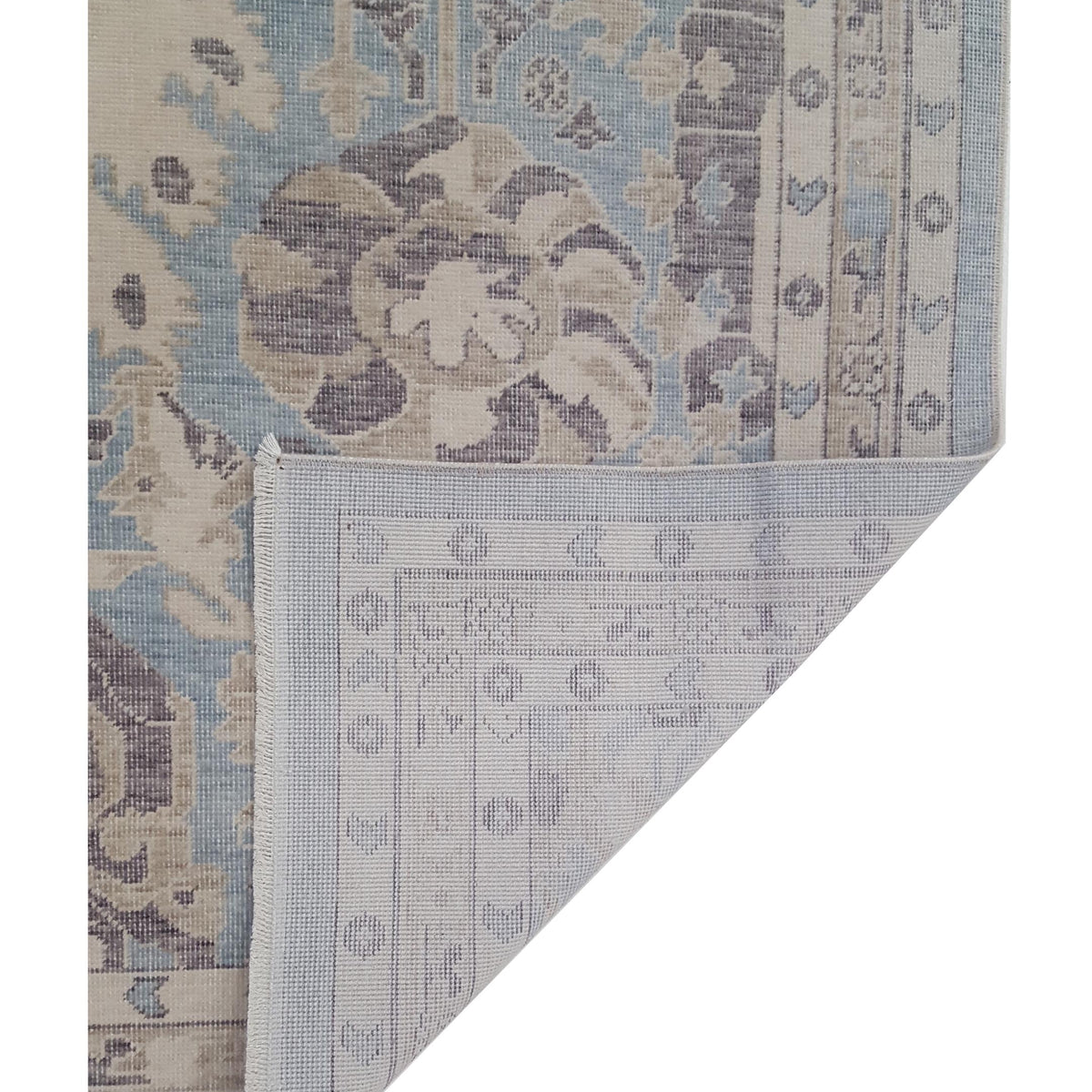 Pacific California 43095 Blue Beige Transitional Hand Finished Rugs