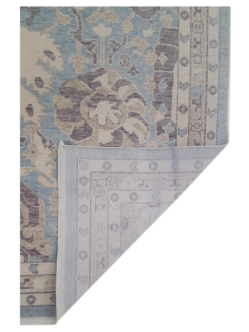 Pacific California 43095 Blue Beige Transitional Hand Finished Rugs