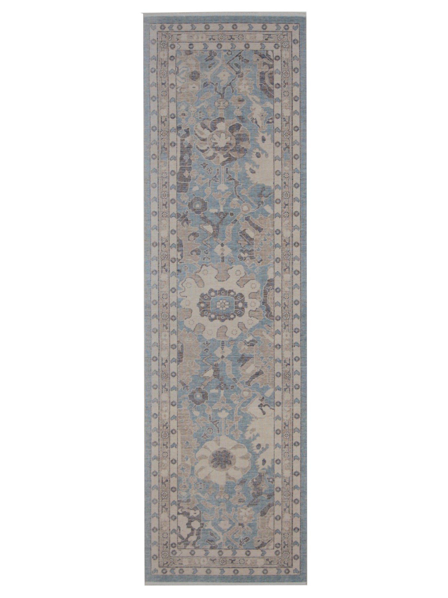 Pacific California 43095 Blue Beige Transitional Hand Finished Rugs ...