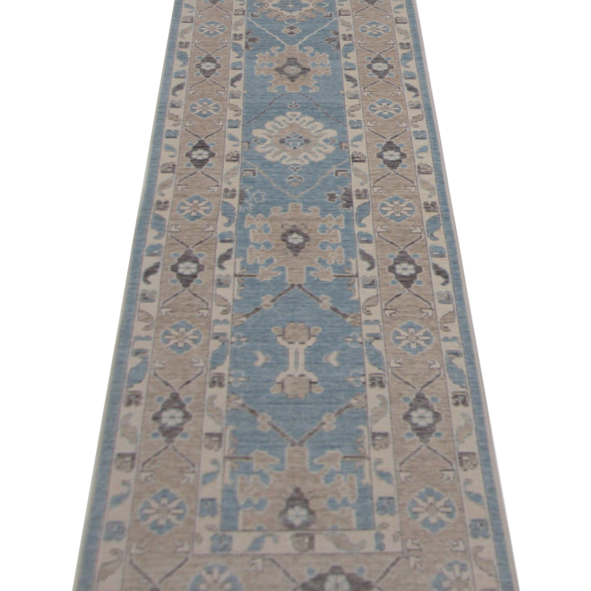 Pacific California 43097 Blue Beige Transitional Hand Finished Rugs