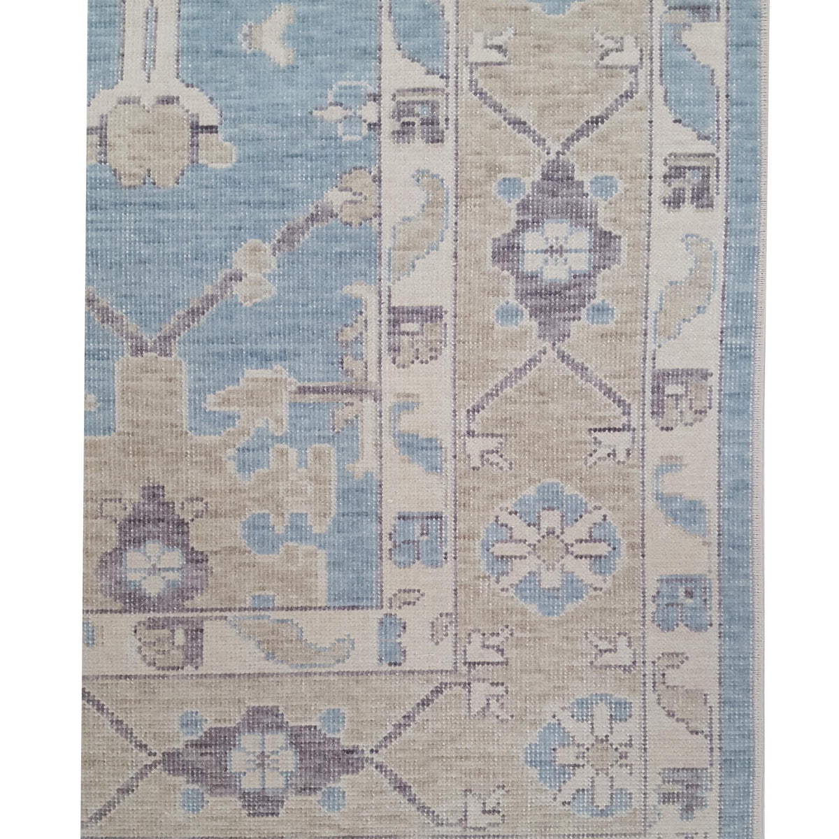 Pacific California 43097 Blue Beige Transitional Hand Finished Rugs