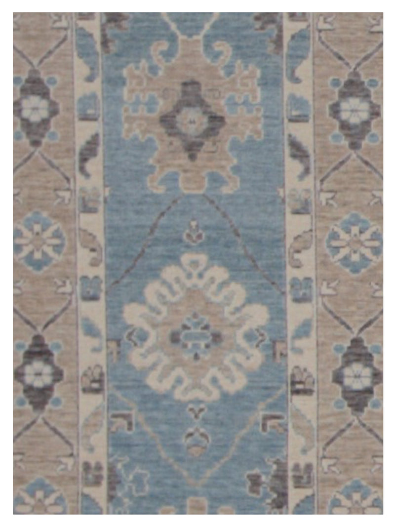 Pacific California 43097 Blue Beige Transitional Hand Finished Rugs
