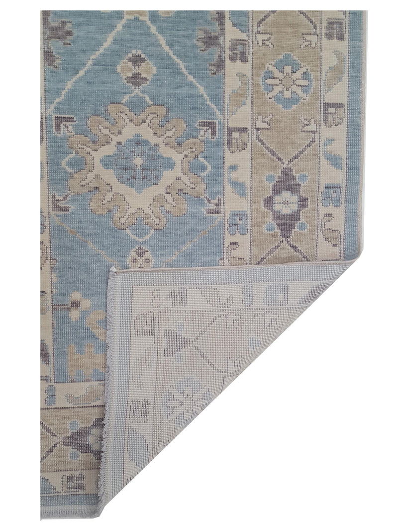Pacific California 43097 Blue Beige Transitional Hand Finished Rugs