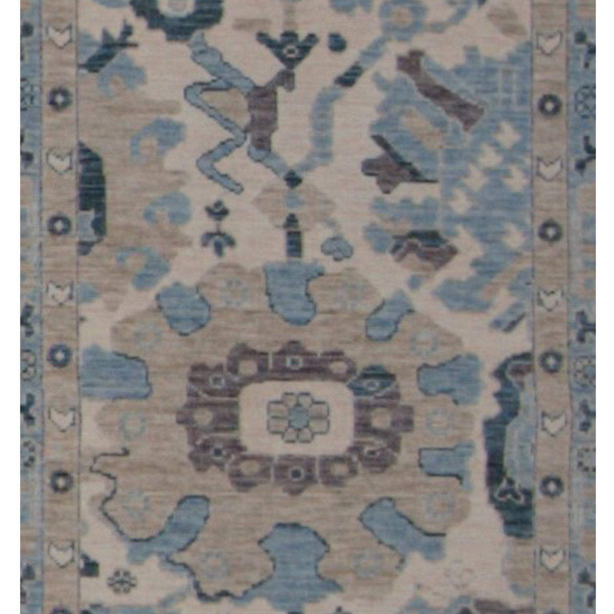 Pacific California 43101 Beige Blue Transitional Hand Finished Rugs
