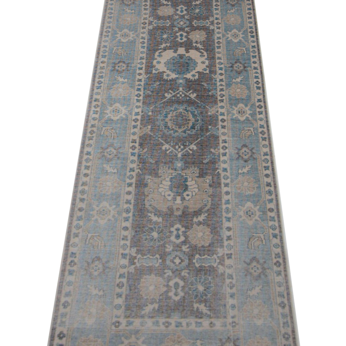 Pacific California 43102 Amethyst Blue Transitional Hand Finished Rugs