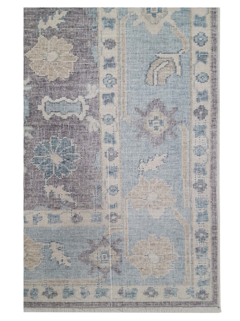 Pacific California 43102 Amethyst Blue Transitional Hand Finished Rugs