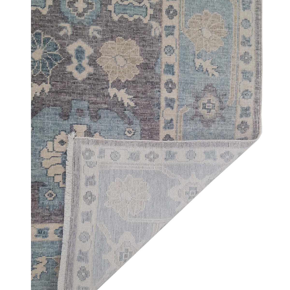 Pacific California 43102 Amethyst Blue Transitional Hand Finished Rugs