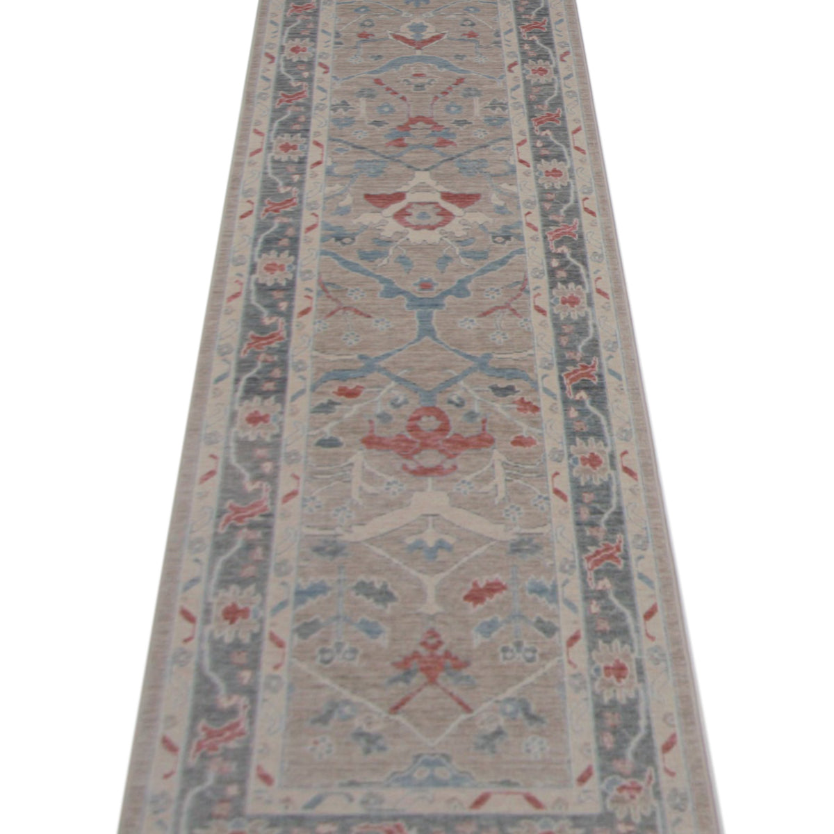 Pacific California 43104 Beige Orange Transitional Hand Finished Rugs