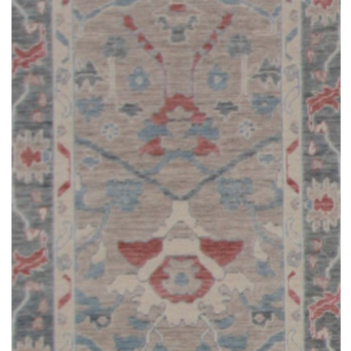 Pacific California 43104 Beige Orange Transitional Hand Finished Rugs