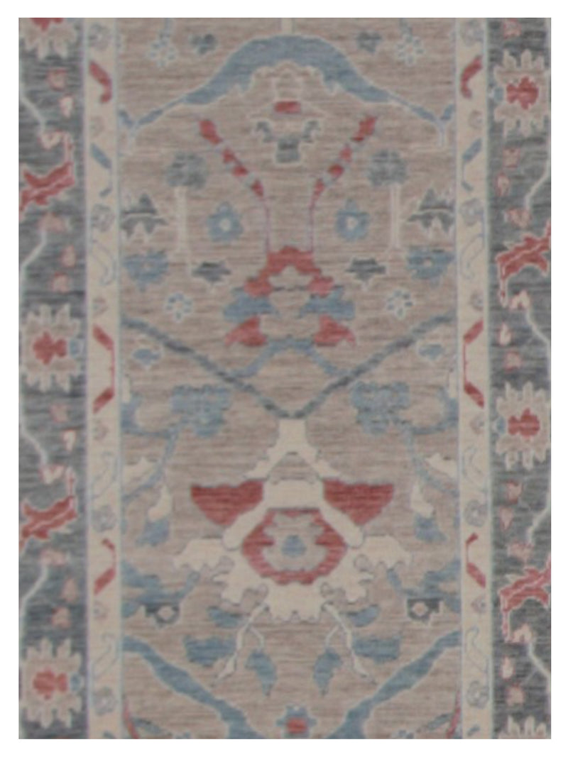 Pacific California 43104 Beige Orange Transitional Hand Finished Rugs