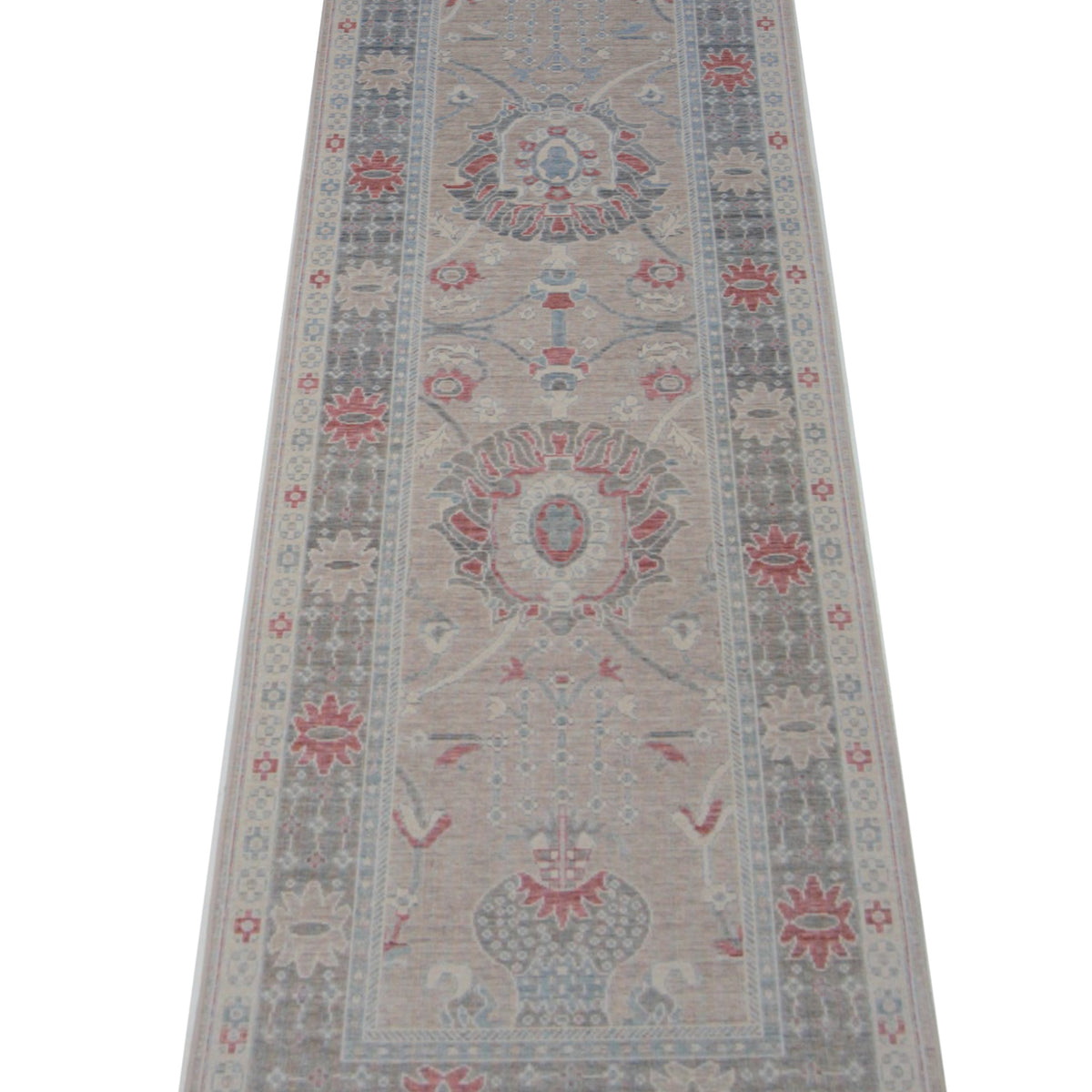 Pacific California 43111 Beige Grey Transitional Hand Finished Rugs