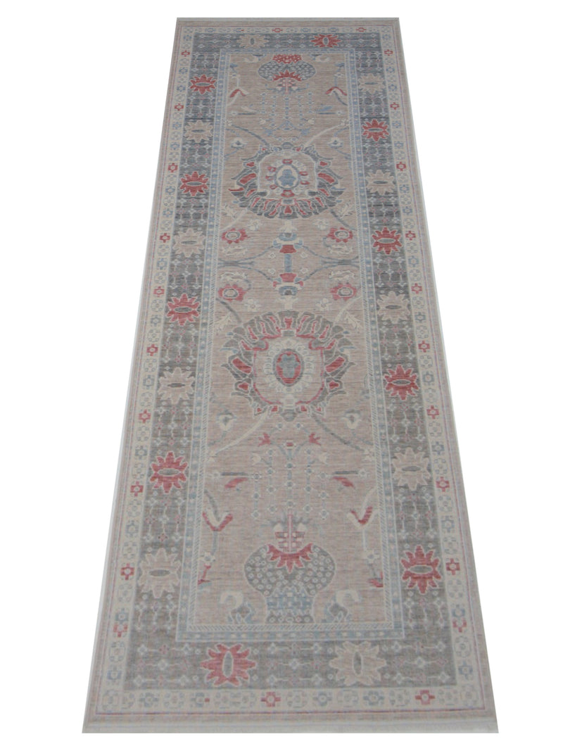 Pacific California 43111 Beige Grey Transitional Hand Finished Rugs