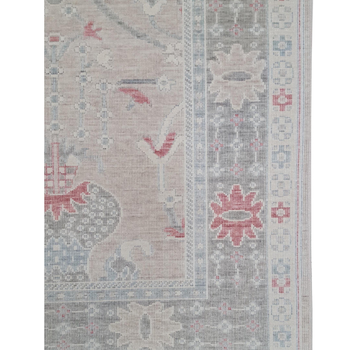 Pacific California 43111 Beige Grey Transitional Hand Finished Rugs