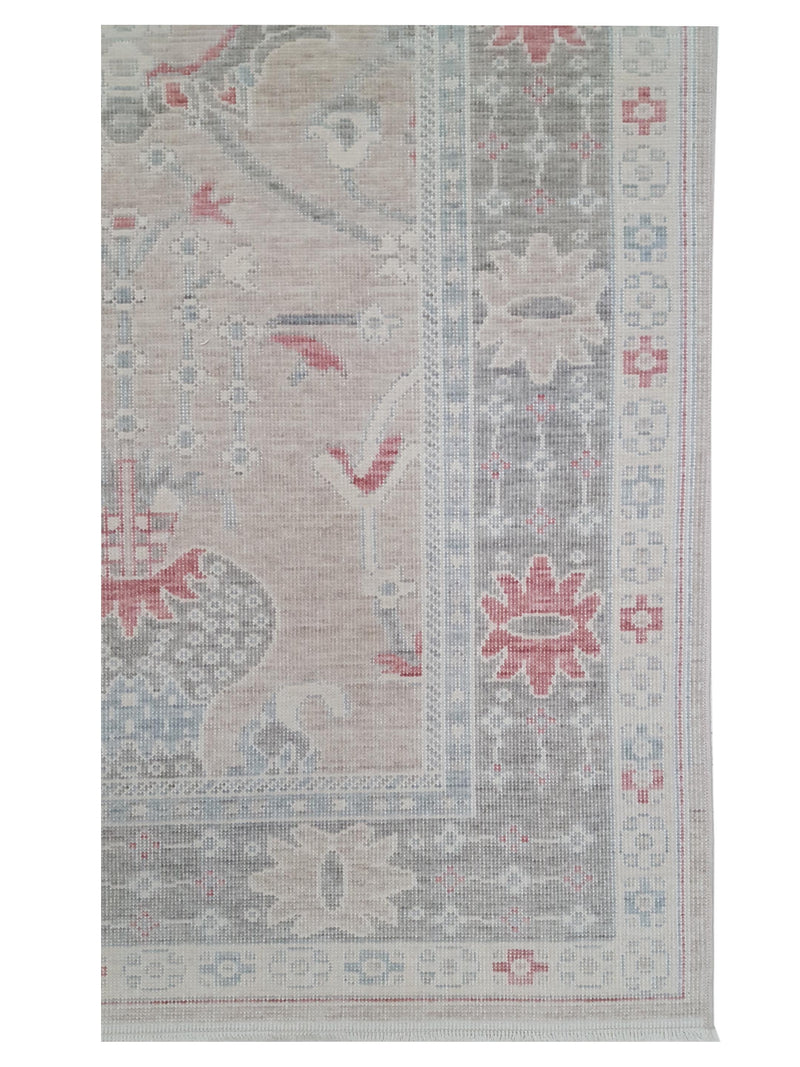 Pacific California 43111 Beige Grey Transitional Hand Finished Rugs