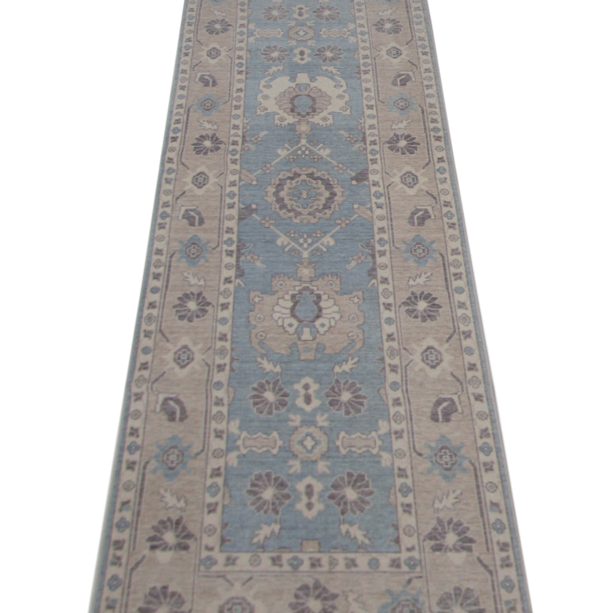 Pacific California 43112 Blue Beige Transitional Hand Finished Rugs