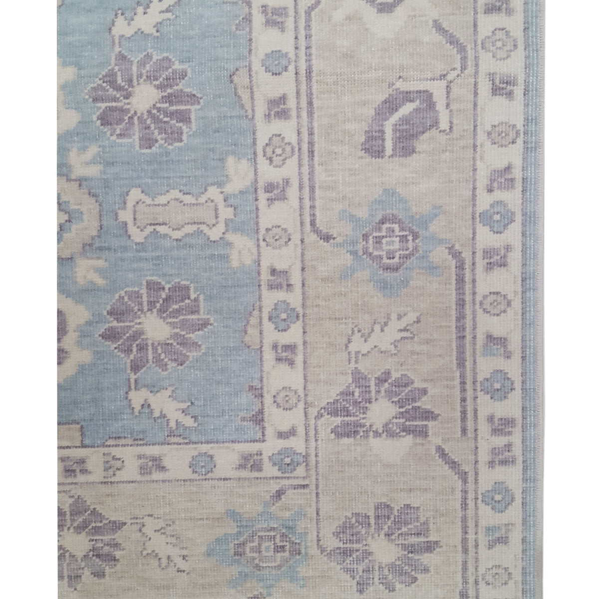 Pacific California 43112 Blue Beige Transitional Hand Finished Rugs