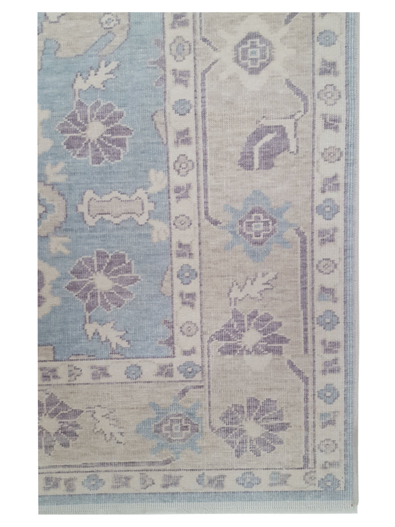 Pacific California 43112 Blue Beige Transitional Hand Finished Rugs