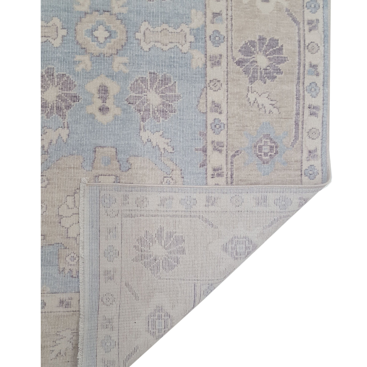 Pacific California 43112 Blue Beige Transitional Hand Finished Rugs
