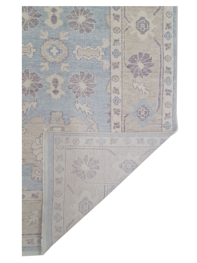 Pacific California 43112 Blue Beige Transitional Hand Finished Rugs