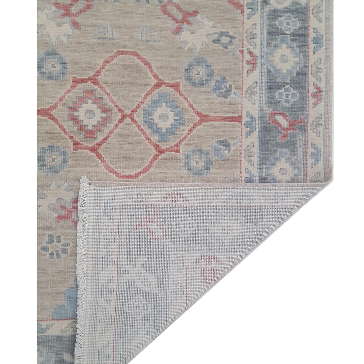 Pacific California 43113 Beige Grey Transitional Hand Finished Rugs