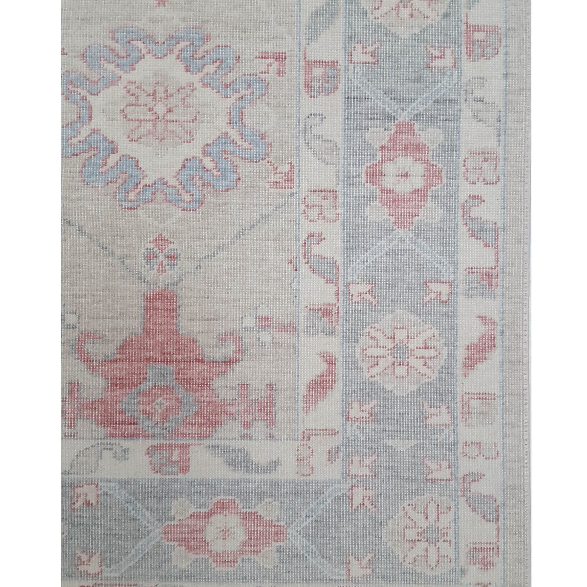 Pacific California 43114 Beige Grey Transitional Hand Finished Rugs
