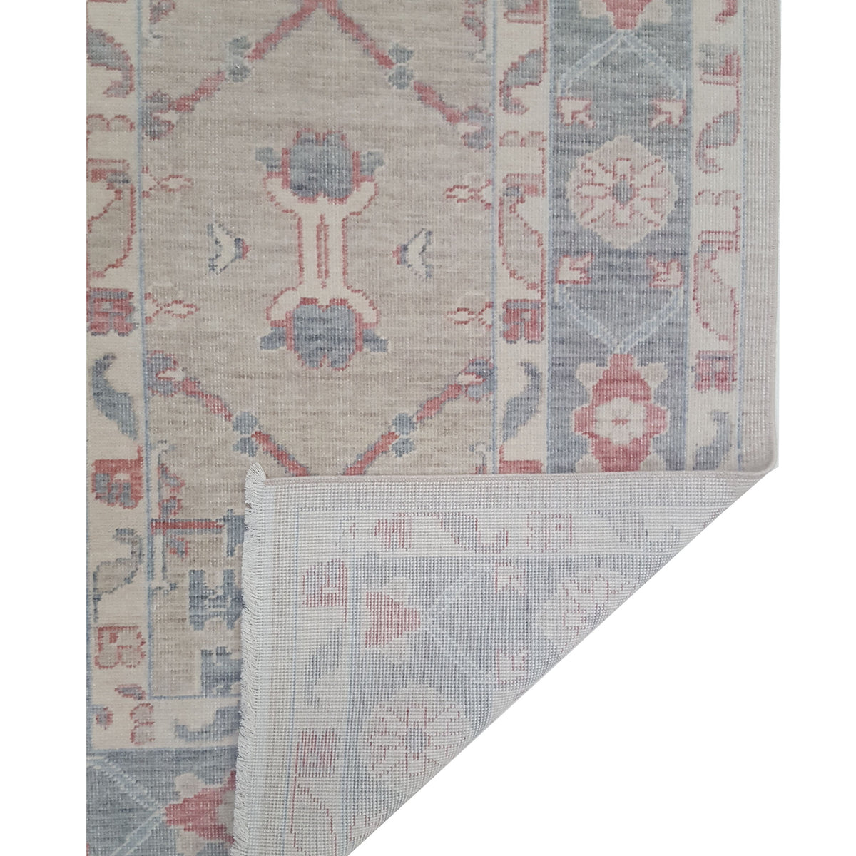 Pacific California 43114 Beige Grey Transitional Hand Finished Rugs