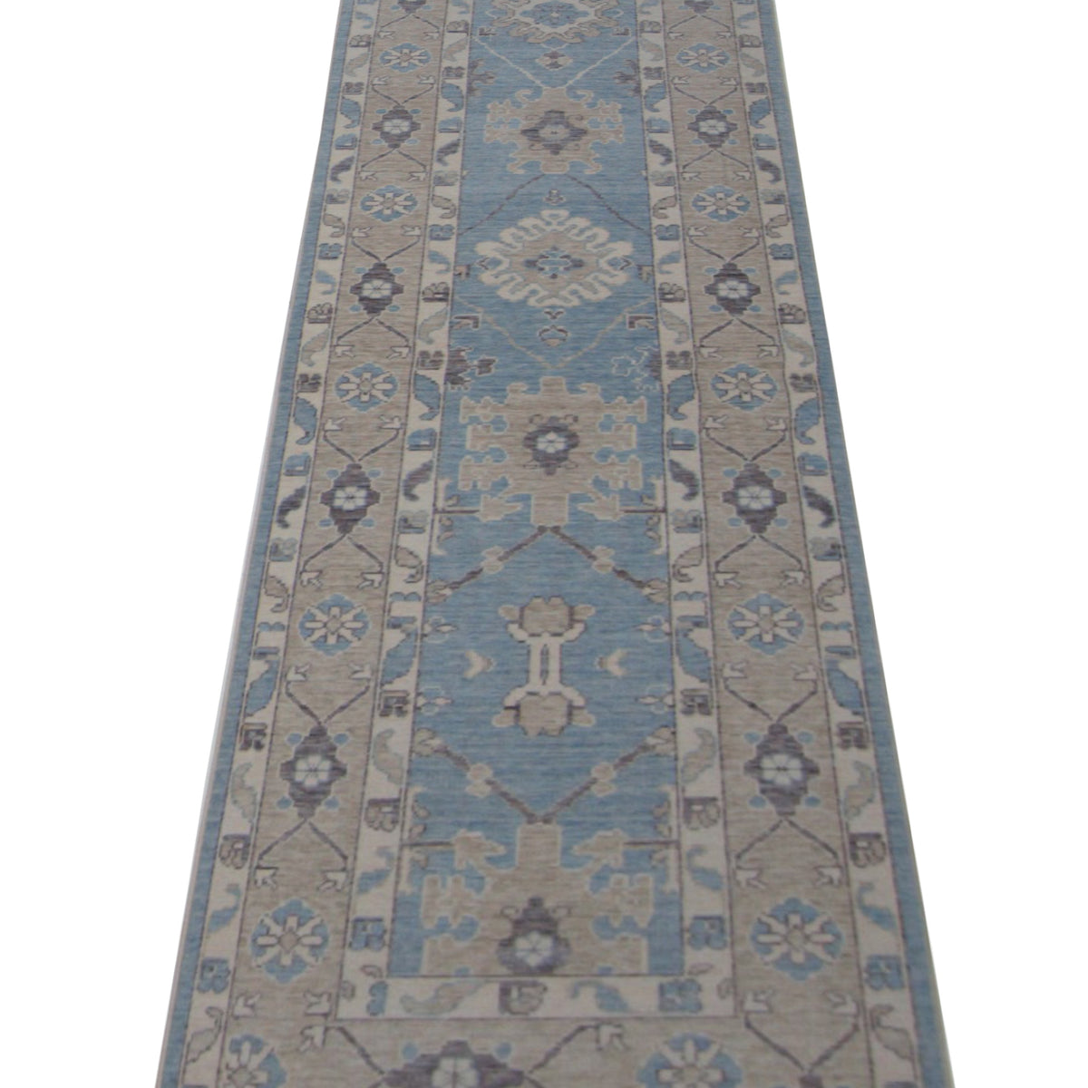 Pacific California 43115 Blue Beige Transitional Hand Finished Rugs