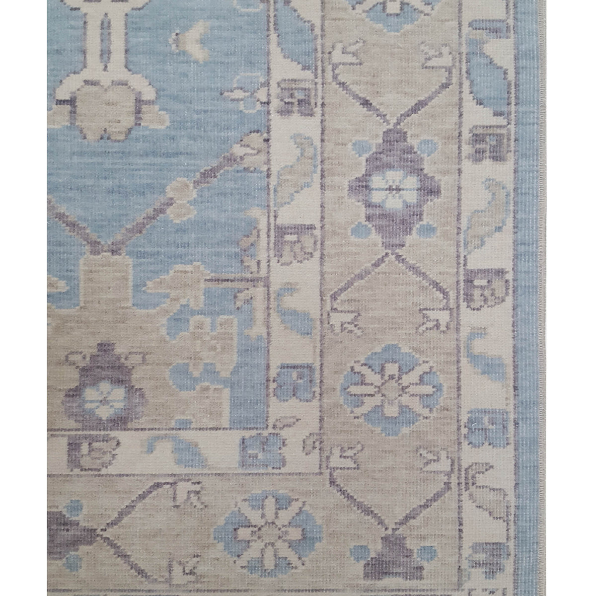 Pacific California 43115 Blue Beige Transitional Hand Finished Rugs