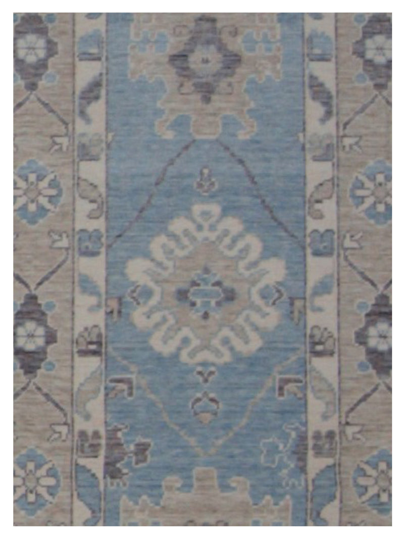 Pacific California 43115 Blue Beige Transitional Hand Finished Rugs