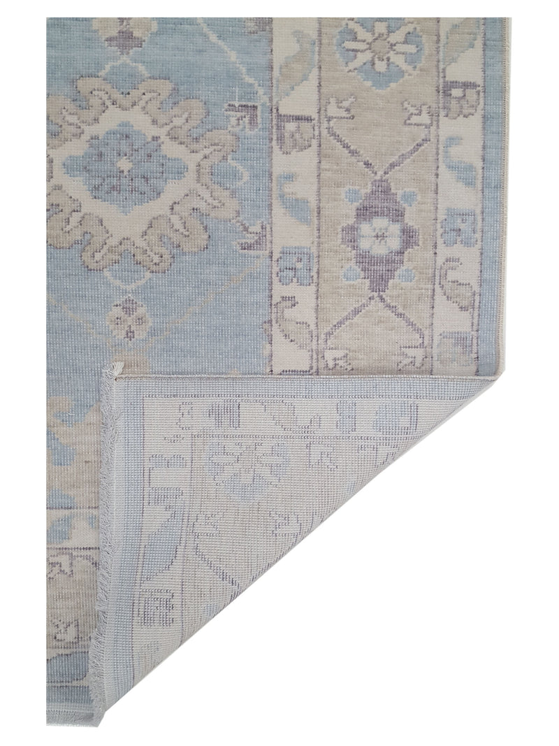 Pacific California 43115 Blue Beige Transitional Hand Finished Rugs