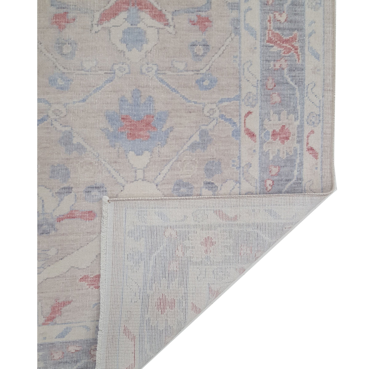 Pacific California 43118 Beige Orange Transitional Hand Finished Rugs