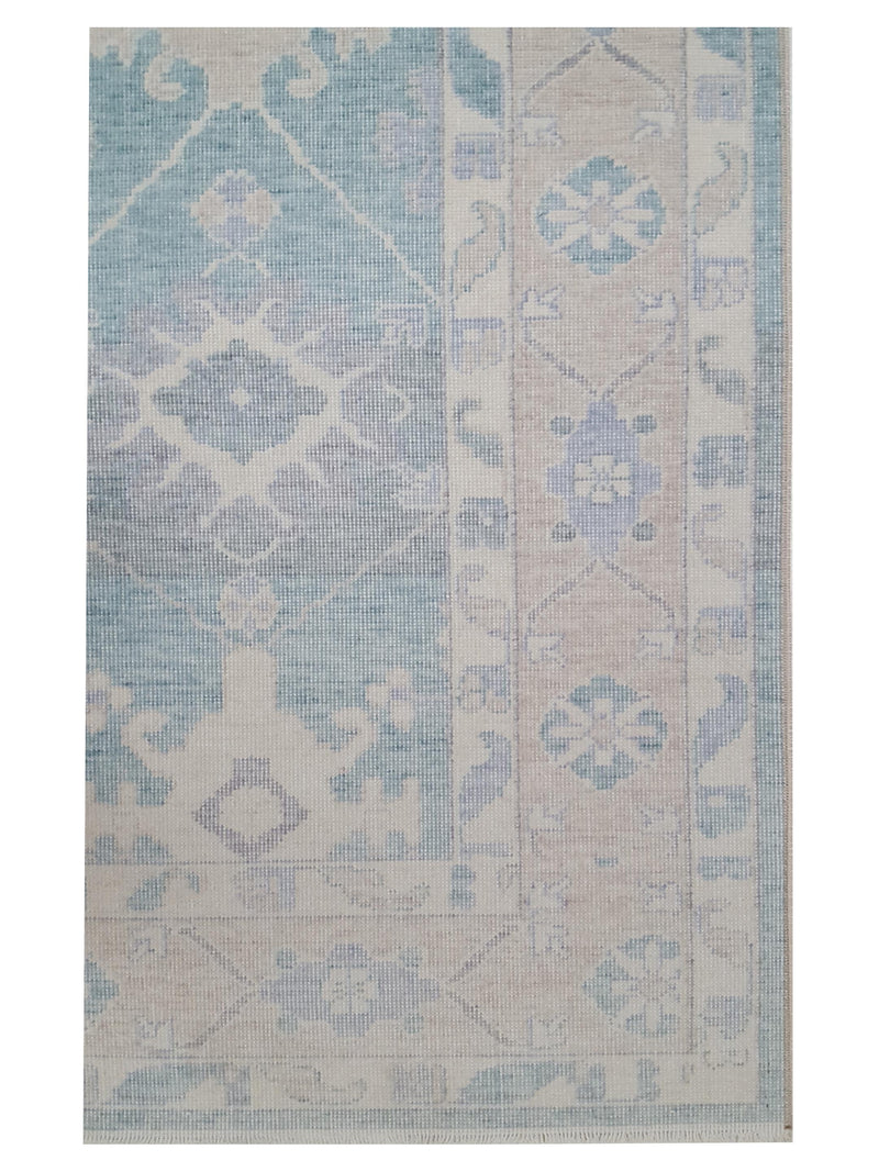 Pacific California 43119 Green Beige Transitional Hand Finished Rugs