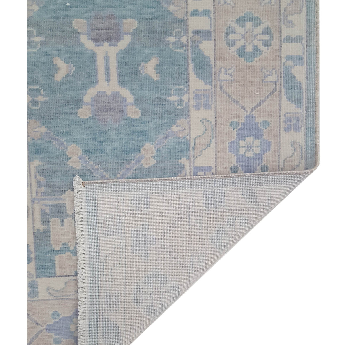 Pacific California 43119 Green Beige Transitional Hand Finished Rugs