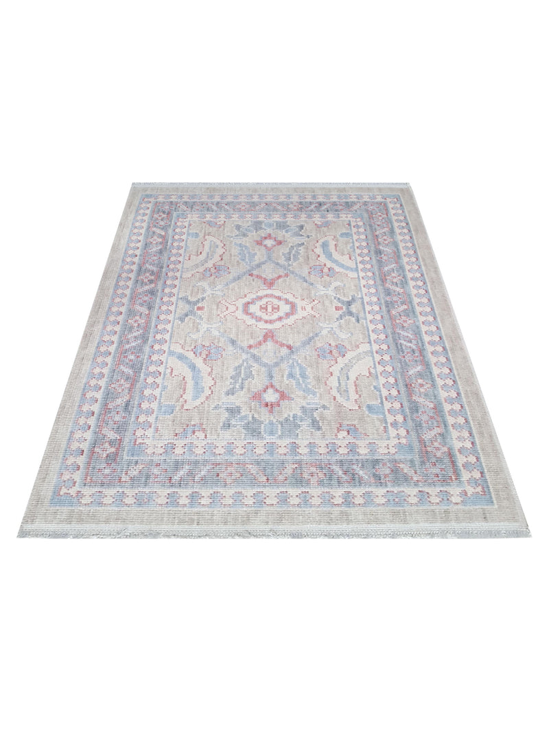 Pacific California CA-32 Beige Red Transitional Hand Finished Rugs