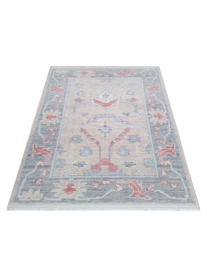 Pacific California CA-23 Beige Red Transitional Hand Finished Rugs