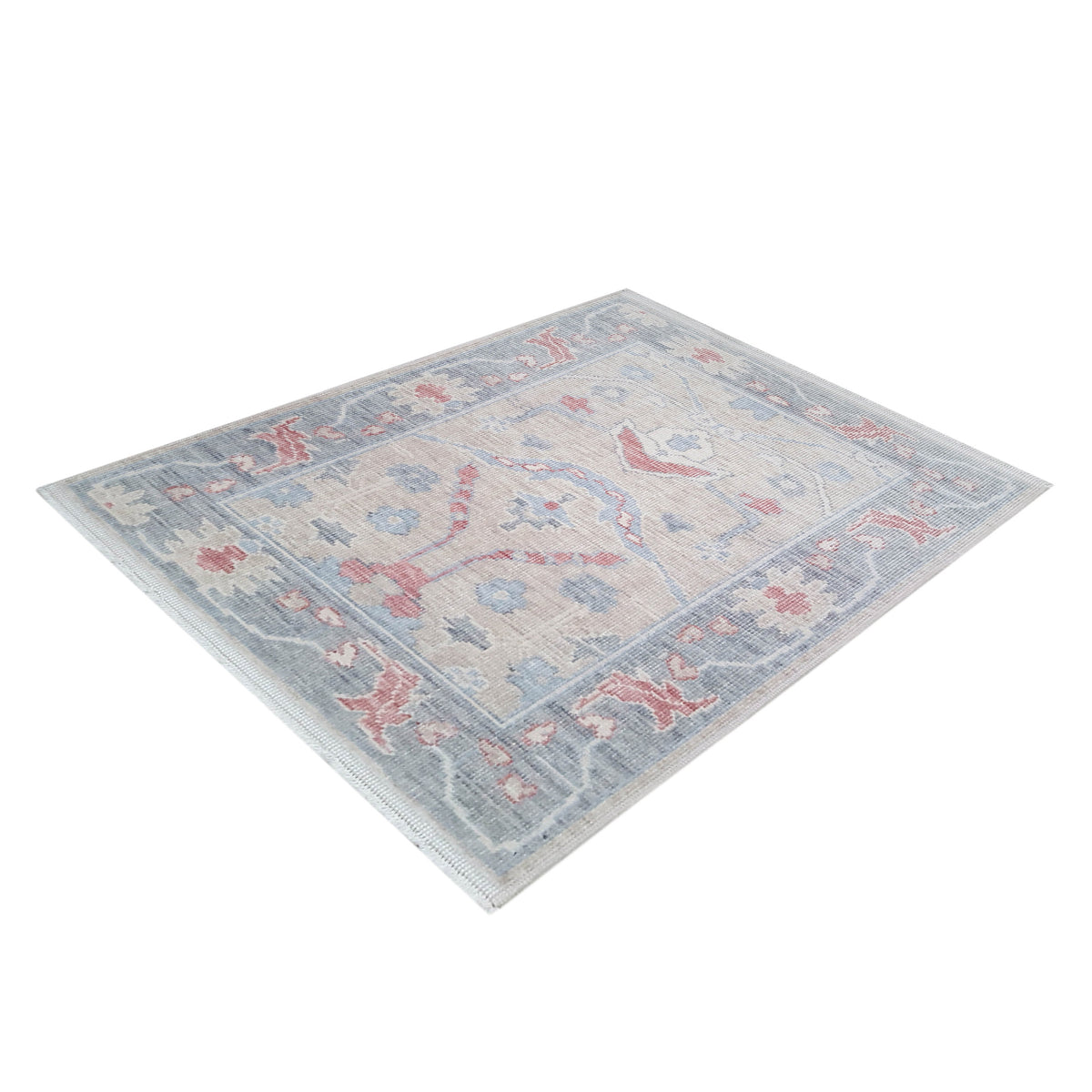 Pacific California CA-23 Beige Red Transitional Hand Finished Rugs