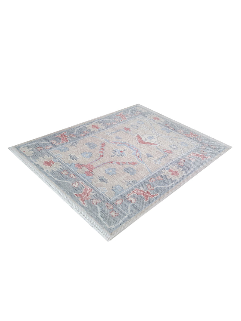 Pacific California CA-23 Beige Red Transitional Hand Finished Rugs