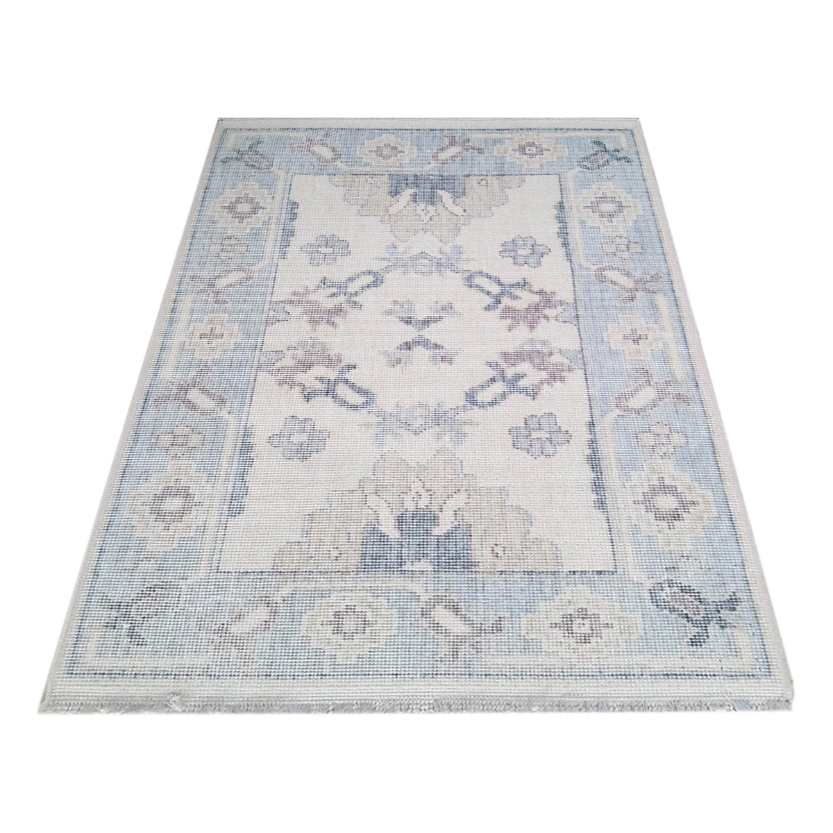 Pacific California CA-40 Beige Blue Transitional Hand Finished Rugs