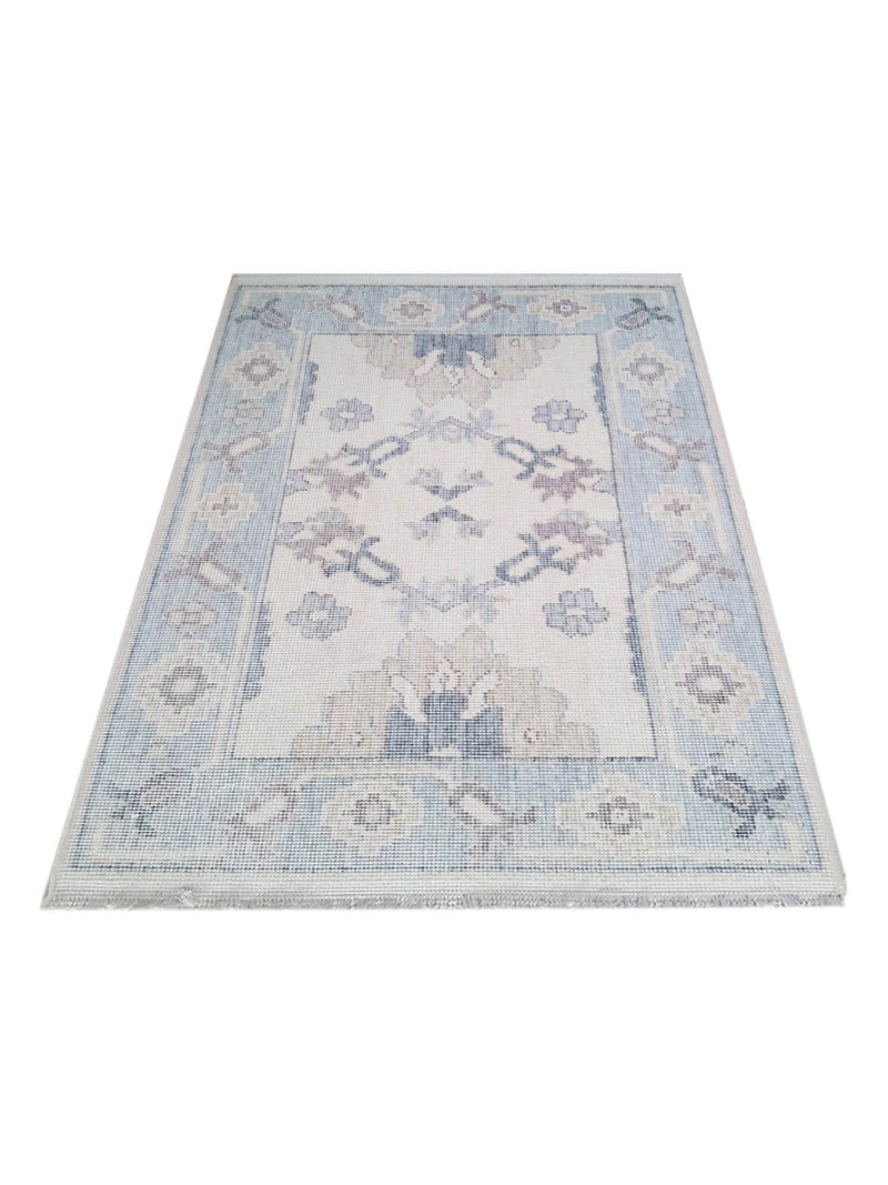 Pacific California CA-40 Beige Blue Transitional Hand Finished Rugs