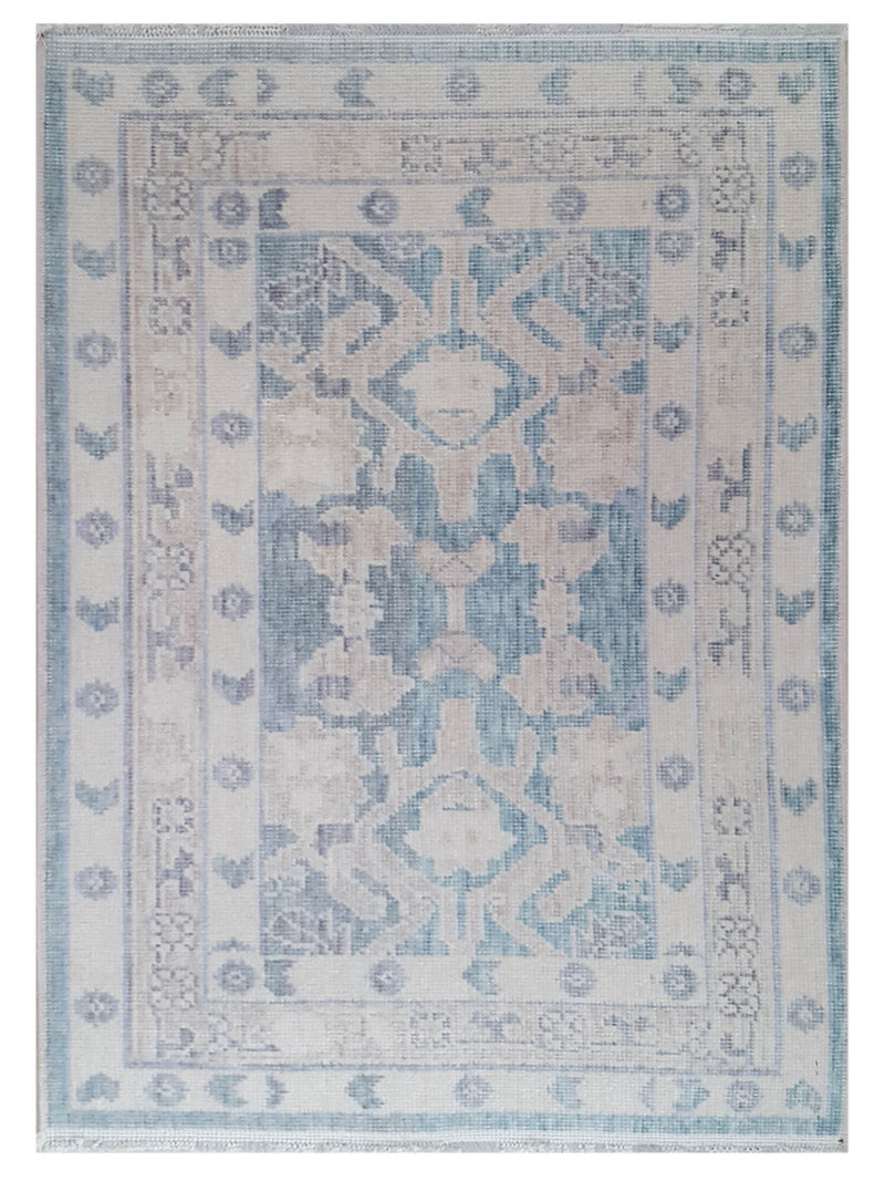 Pacific California  Teal Ivory Transitional