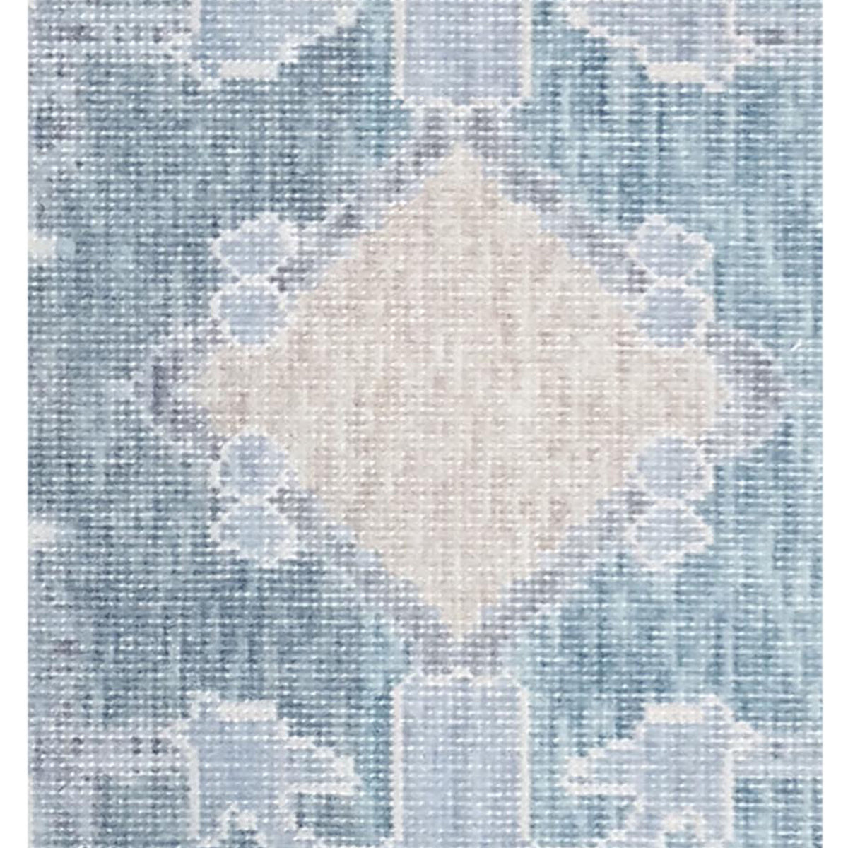 Pacific California 43158 Turquoise Ivory Transitional Hand Finished Rugs