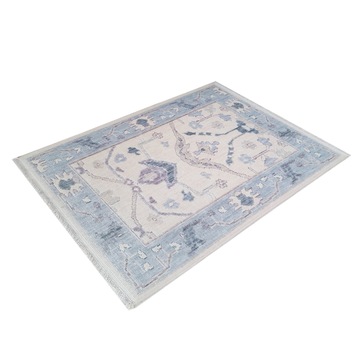 Pacific California CA-24 Beige Blue Transitional Hand Finished Rugs