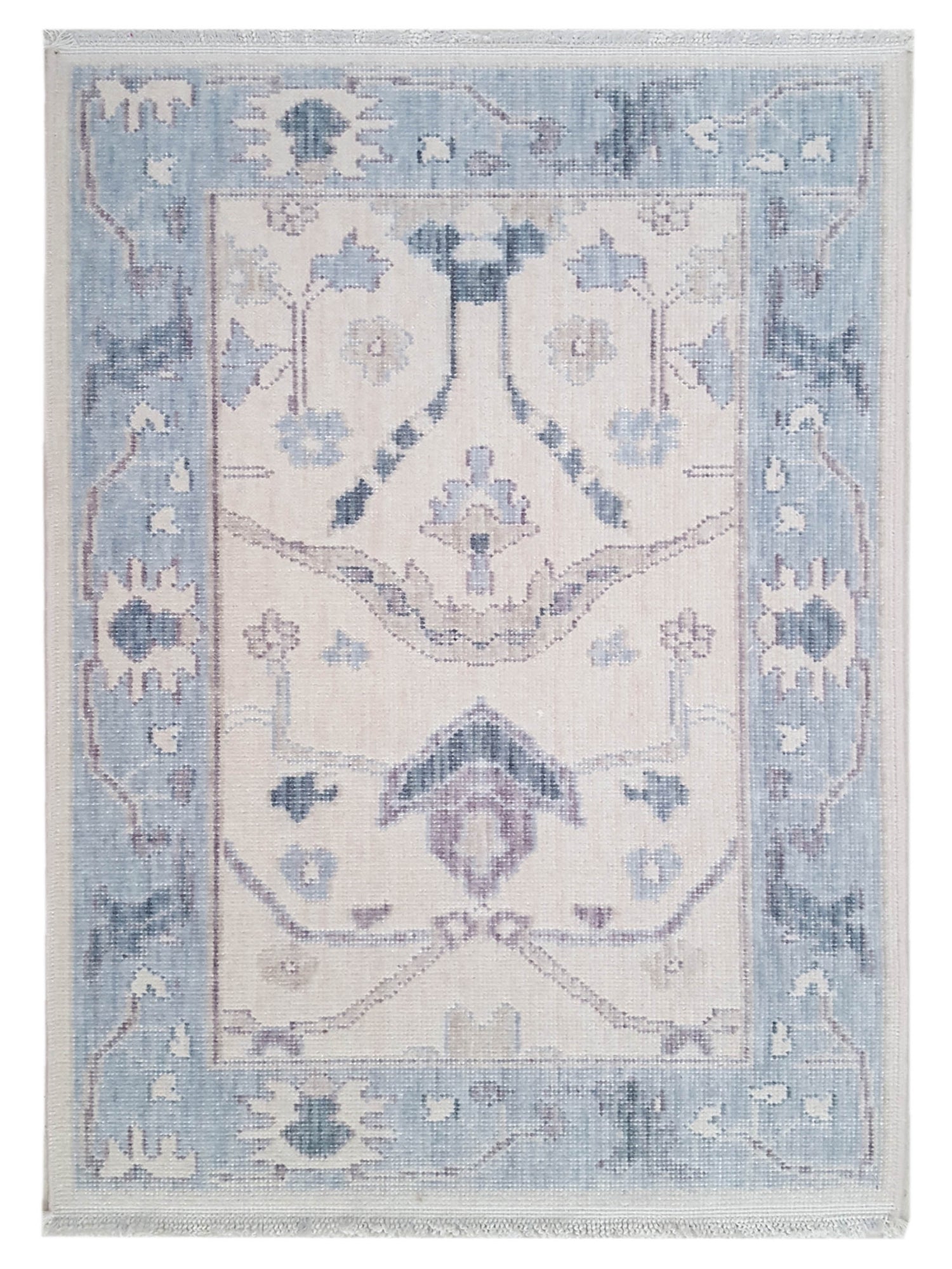 Pacific California CA-24 Beige Blue Transitional Hand Finished Rugs ...