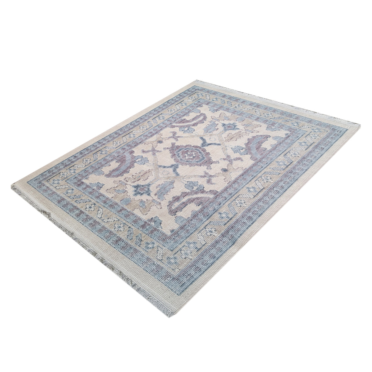 Pacific California CA-13 Beige Blue Transitional Hand Finished Rugs