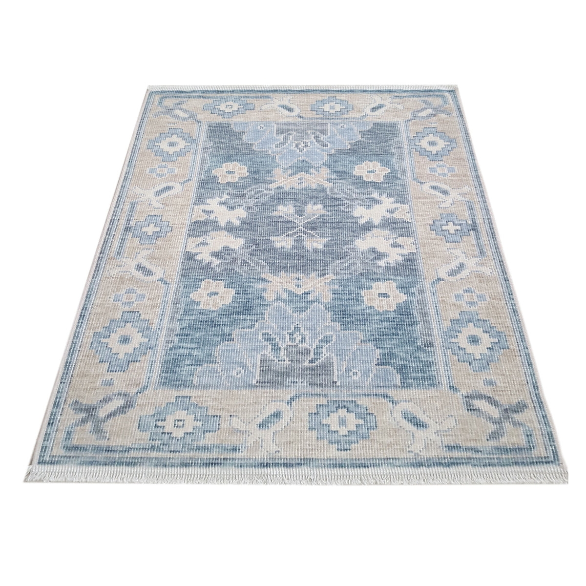 Pacific California CA-51 Green Beige Transitional Hand Finished Rugs