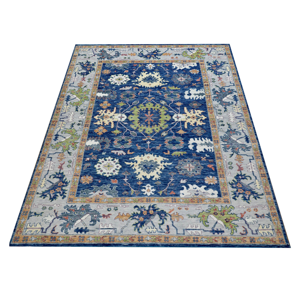 Pacific Anatolian Revival 43175 Navy Grey Transitional Hand Knotted Rug