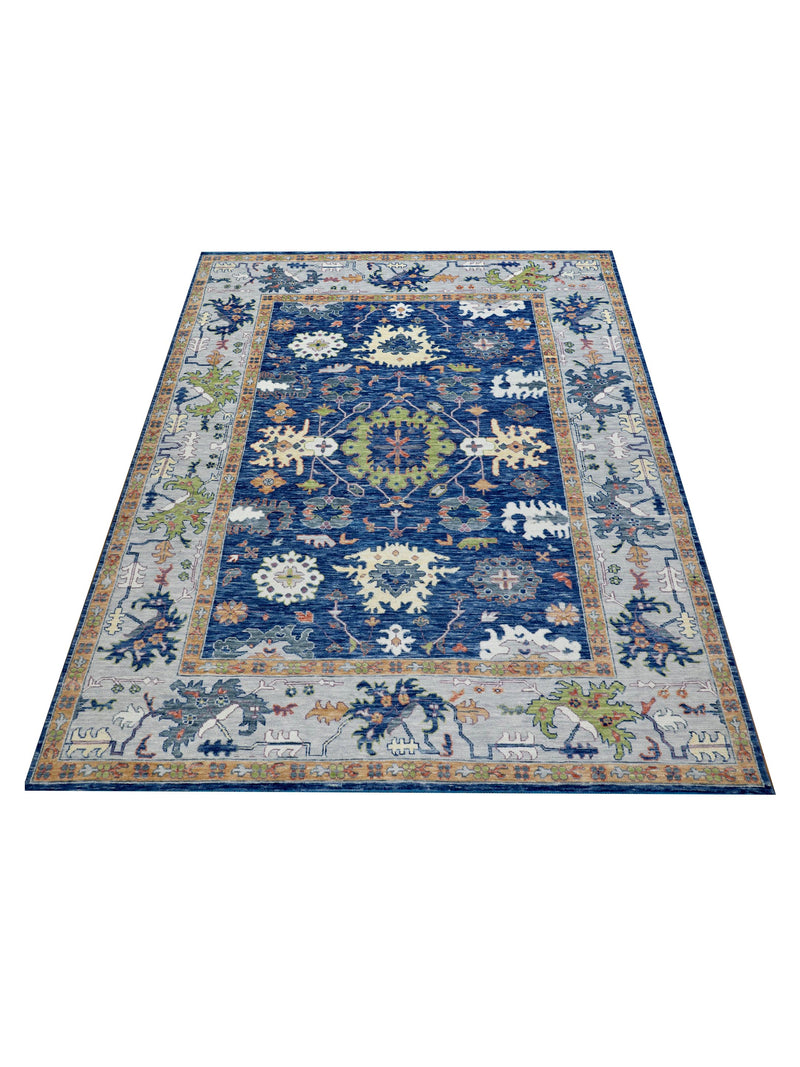 Pacific Anatolian Revival 43175 Navy Grey Transitional Hand Knotted Rug